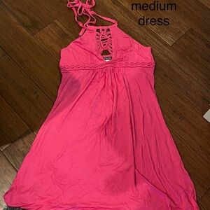 Venus Pink Halter Dress